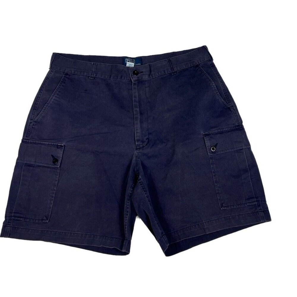 Vintage Polo Ralph Lauren Cargo pants Navy Blue casual outdoor Men's 38 Nice